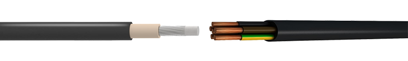 EPR OR EQUIVALENT SYNTHETIC ELASTOMER
 INSULATED, CSP OR EQUIVALENT SYNTHETIC
 ELASTOMER SHEATHED FLEXIBLE H05BN4-F, H07BN4-F CABLES