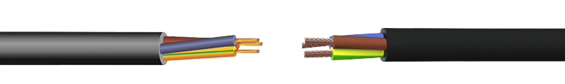EPR INSULATED, EPR SHEATHED FLEXIBLE H05RR-F CABLES