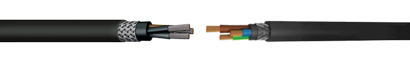 PCP OR EQUIVALENT SYNTHETIC ELASTOMER SHEATHED SCREENED FLEXIBLE H05RC4N-F, H07RC4N-F CABLES
