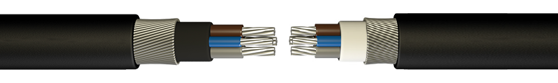 PVC INSULATED, PVC SHEATHED
 ARMOURED 0,6/1kV ALUMINIUM POWER CABLES