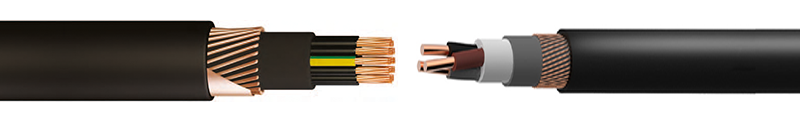 PVC INSULATED, PVC SHEATHED
 Cu. SCREENED 0,6/1kV POWER CABLES