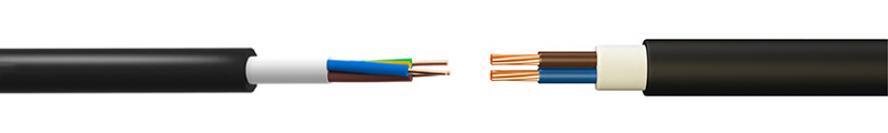 XLPE INSULATED, PVC SHEATHED
 0,6/1kV COPPER POWER CABLES