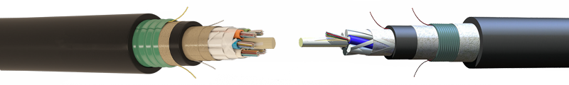 MULTI LOOSE TUBE, CORRUGATED STEEL TAPE ARMOUR FIRE RESISTANT FIBER OPTIC CABLE