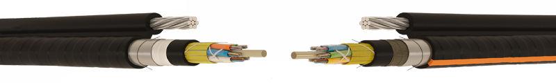 MULTI LOOSE TUBE DOUBLE GALVANIZED STEEL TAPE ARMOUR AERIAL FIBER OPTIC CABLE