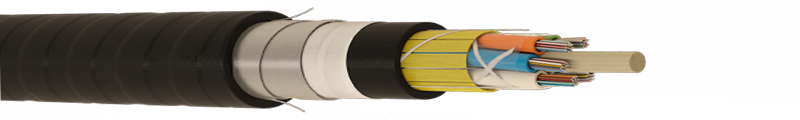 MULTI LOOSE TUBE, DOUBLE GALVANIZED STEEL TAPE ARMOUR FIBER OPTIC CABLE