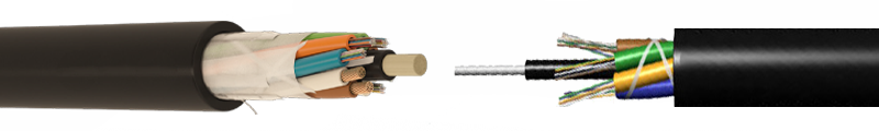 MULTI LOOSE TUBE, NON-METALLIC ARMOUR, STRANDED COPPER COMPOSITE CABLE