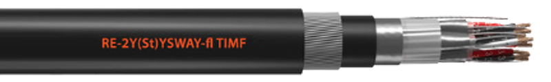 

PE INSULATED, PVC SHEATHED
 INDIVIDUAL and OVERALL SCREENED STEEL WIRE ARMOURED TIMF INSTRUMENTATION CABLE