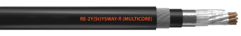 

PE INSULATED, PVC SHEATHED
 OVERALL SCREENED, STEEL WIRE ARMOURED
 MULTI CORE INSTRUMENTATION CABLE
