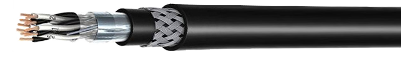 

PE INSULATED, PVC SHEATHED
 INDIVIDUAL and OVERALL SCREENED WIRE BRAID ARMOURED PIMF INSTRUMENTATION CABLE