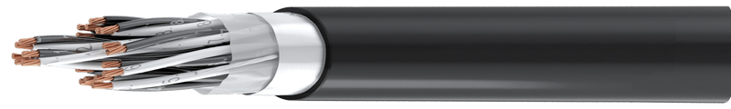 

PVC INSULATED, PVC SHEATHED, OVERALL SCREENED, MULTI PAIR INSTRUMENTATION CABLE