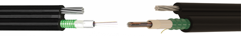 SINGLE LOOSE TUBE CORRUGATED STEEL TAPE ARMOUR AERIAL FIBER OPTIC CABLE