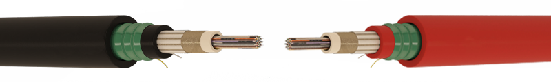 SINGLE LOOSE TUBE CORRUGATED STEEL TAPE ARMOUR FIRE RESISTANT FIBER OPTIC CABLE