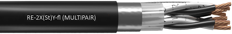 

XLPE INSULATED, PVC SHEATHED
 OVERALL SCREENED, MULTI PAIR
 INSTRUMENTATION CABLE
